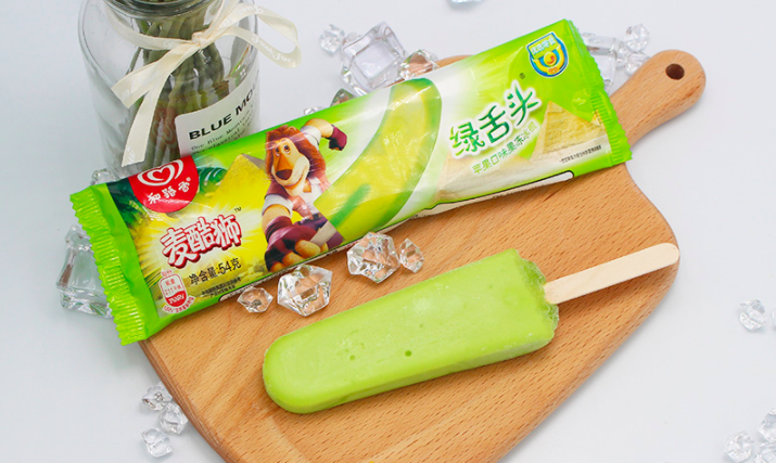 和路雪60g麦酷狮绿舌头苹果口味果冻冰棍