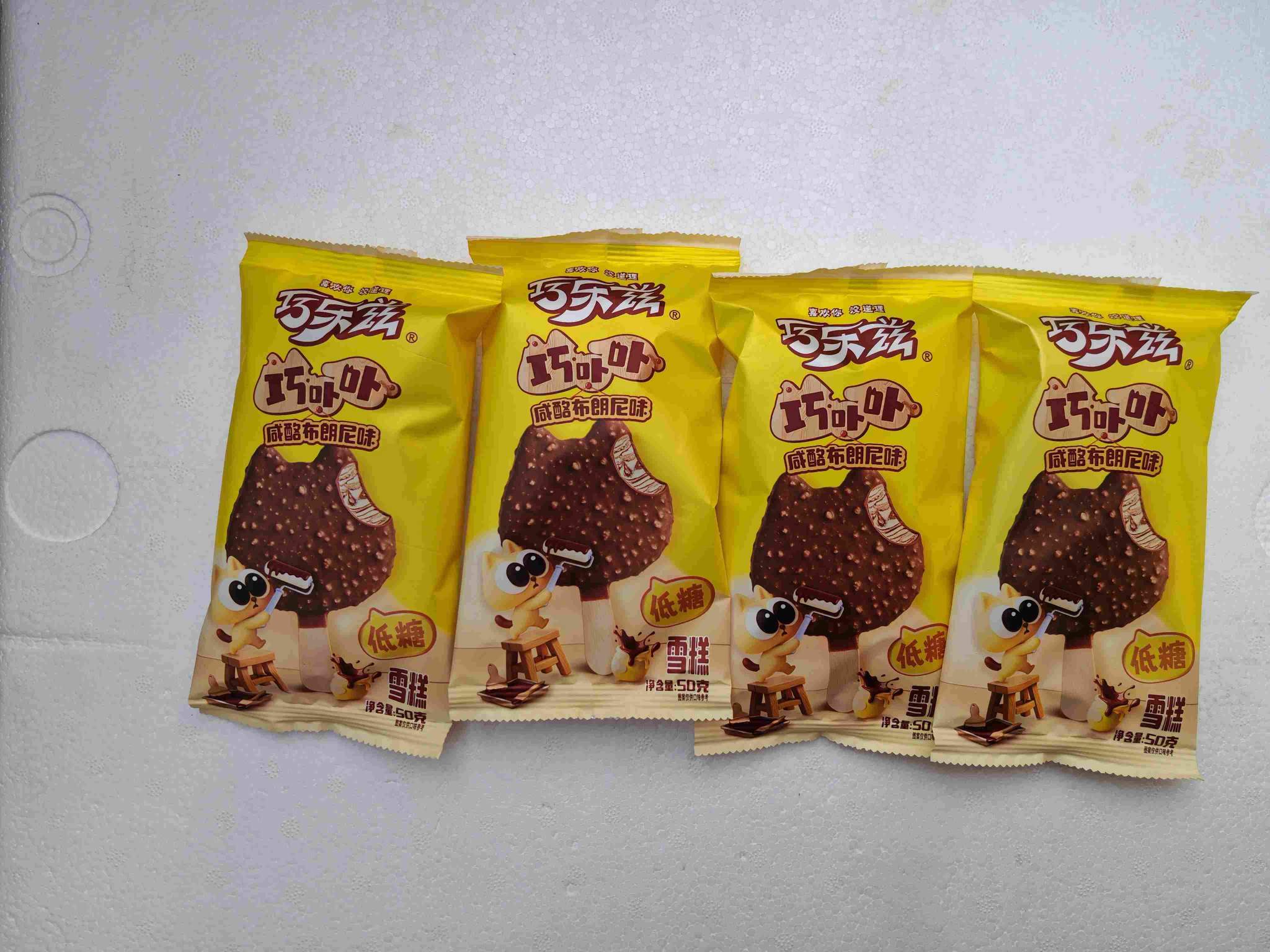 伊利巧乐兹巧卟卟低糖咸酪布朗尼味雪糕（50gx30支）