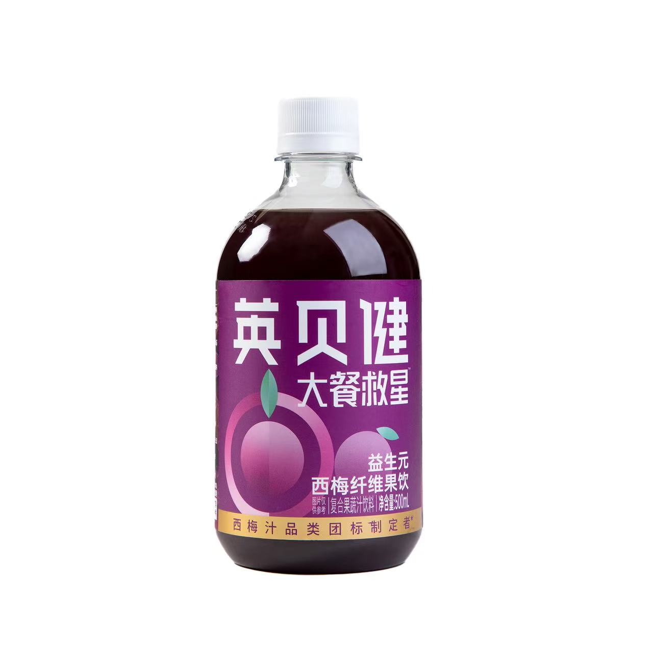 英贝健 大餐救星益生元西梅纤维果饮500ml