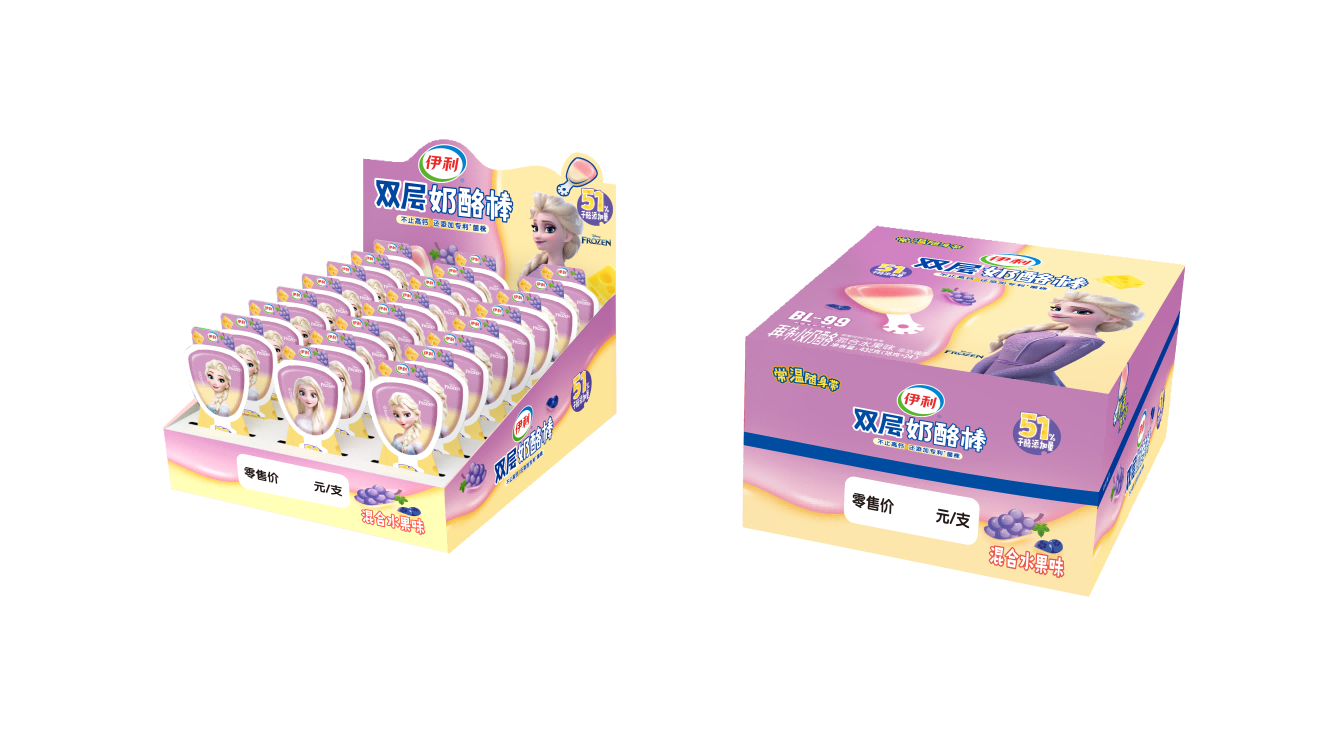 伊利奶酪棒混合水果432g