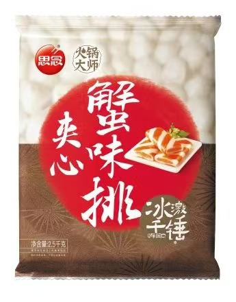 思念2.5kg夹心蟹味排4袋
