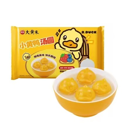 思念xB.Duck小黄鸭160g(16g)混合果馅(草莓蓝莓)造型汤圆(32袋)