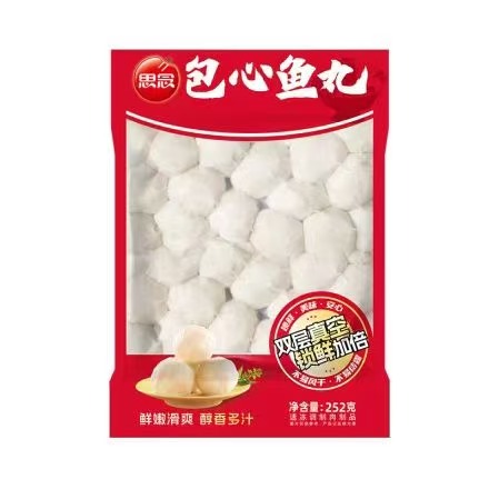 思念252G真空装包心鱼丸(24袋)