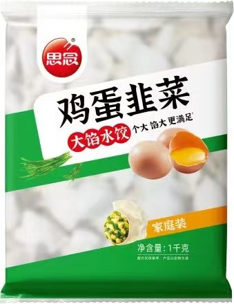 思念1000g大馅鸡蛋韭菜水饺