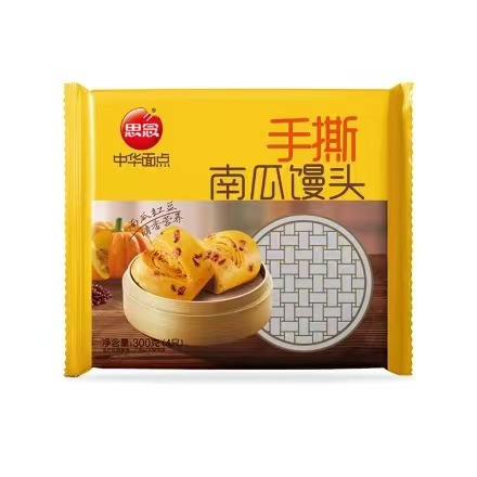思念300g手撕南瓜馒头12袋