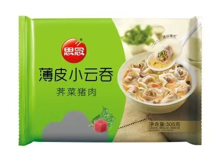 思念305g荠菜猪肉薄皮小云吞