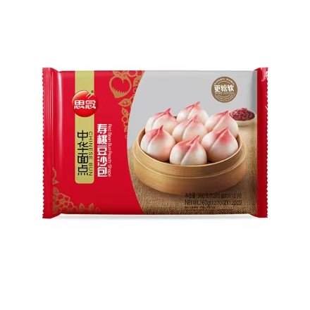 思念360g中华面点祈福寿桃包（12袋）