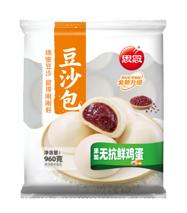 思念960g中华面点豆沙包8袋
