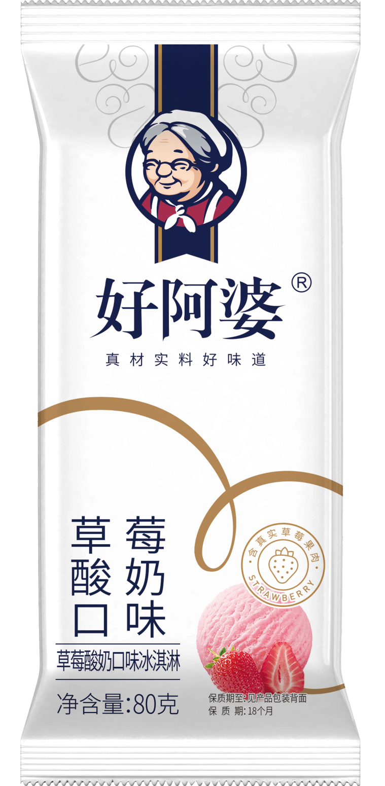 好阿婆草莓酸奶80g（新）