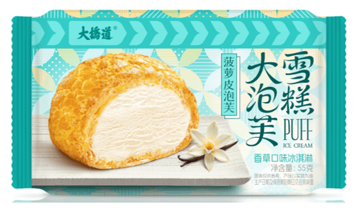 大桥道50g大泡芙雪糕-香草口味