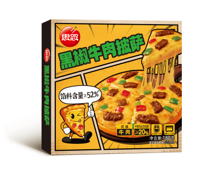 思念180g黑椒牛肉披萨