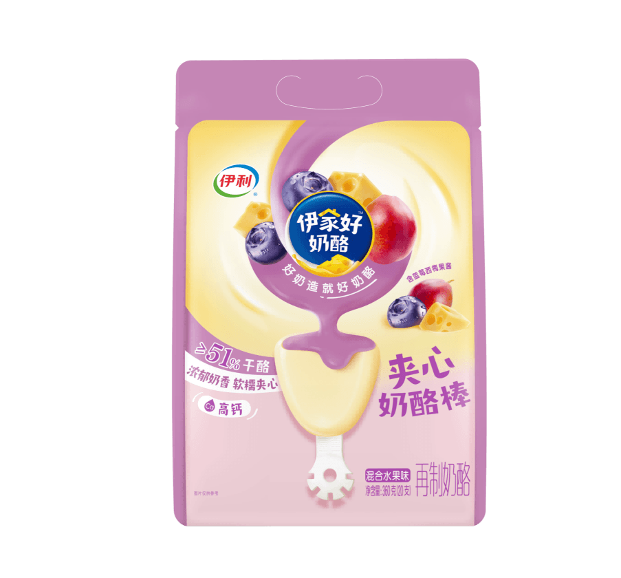 1*8袋*360克伊利伊家好夹心奶酪棒混合水果味