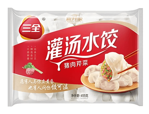 三全455g猪肉芹菜水饺（20袋）