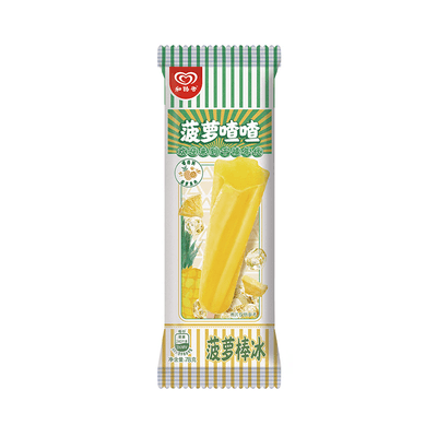 和路雪78g菠萝喳喳菠萝棒冰单支装