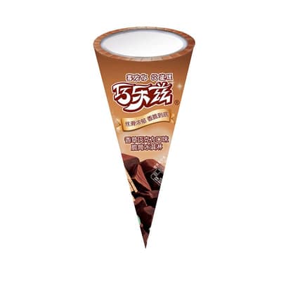伊利巧乐兹香草+巧克力口味中脆筒冰淇淋（70克*16支）-新