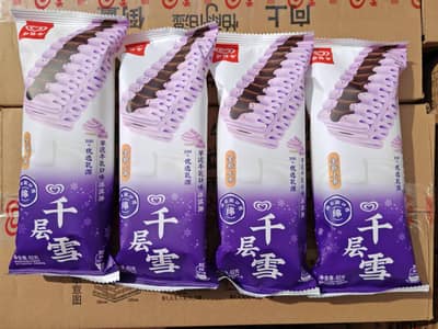 和路雪62g千层雪棒芋泥牛乳口味冰淇淋单支装