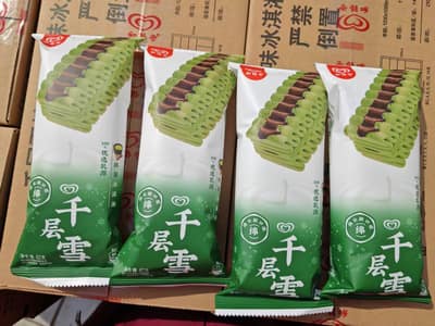 和路雪62g千层雪棒抹茶口味冰淇淋