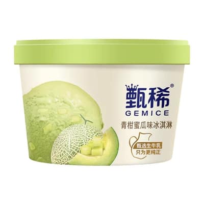 伊利甄稀青柑蜜瓜味冰淇淋90g*16杯-新