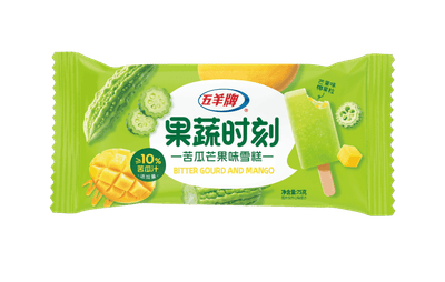 风行五羊牌支装果蔬时刻苦瓜芒果雪糕/75g/支(×30)