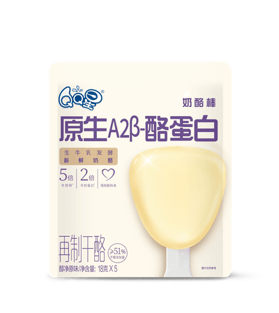 90g伊利QQ星原生A2β-酪蛋白奶酪棒醇净原味