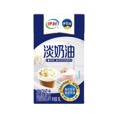 1*6盒*1升 伊利淡奶油