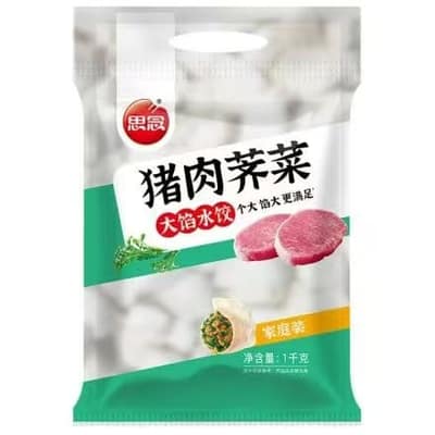 思念1000g大馅猪肉荠菜水饺