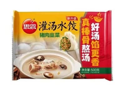 思念500g灌汤新升级猪肉韭菜水饺(20袋）