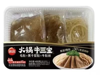 思念400g火锅牛三宝（毛肚+黑千层+牛肚）