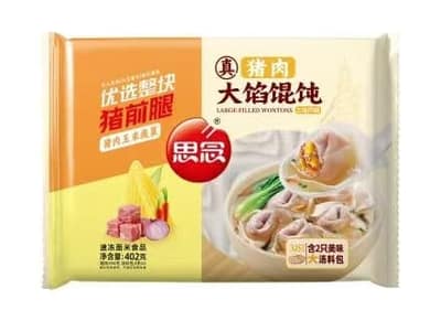 思念402g上海风味大馅玉米蔬菜混沌猪肉（12袋）