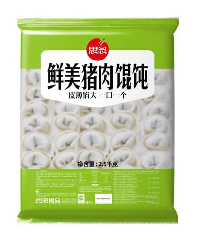 思念2.5kg鲜美猪肉馄饨（4袋）