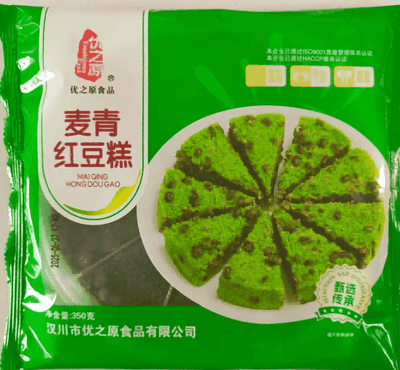 优之原麦青红豆糕350g