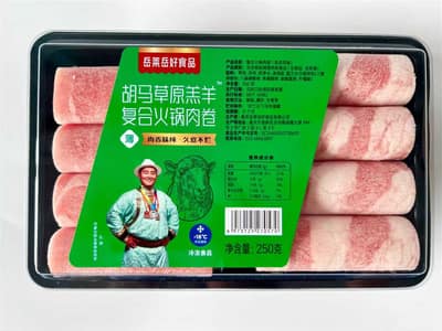 岳莱岳好胡马草原羔羊风味火锅肉卷250g