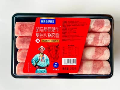 岳莱岳好胡马草原肥牛风味火锅肉卷250g
