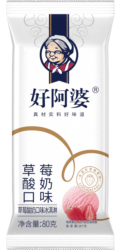 好阿婆草莓酸奶80g（新）