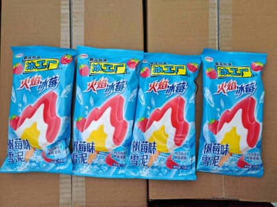 伊利冰工厂火焰冰莓树莓味雪泥（75克*40）