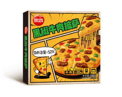 思念180g黑椒牛肉披萨