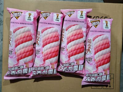 蒙牛随变随变转樱花桃桃口味巧克力雪糕65g×40支